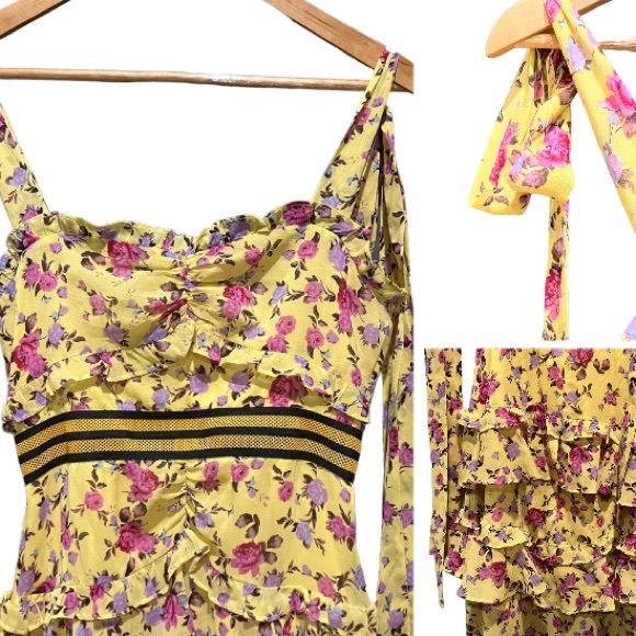 Maison Silk Floral Maxi Dress by For Love and Lemons - Picture 15 of 16